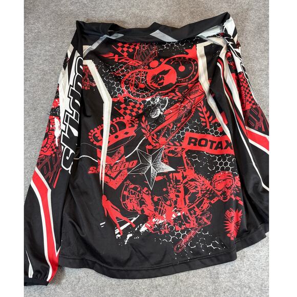 Ski-Doo Team Squadron Jersey Shirt Mens 2XL Black Red Rotax Motocross Snowmobile - Picture 2 of 6